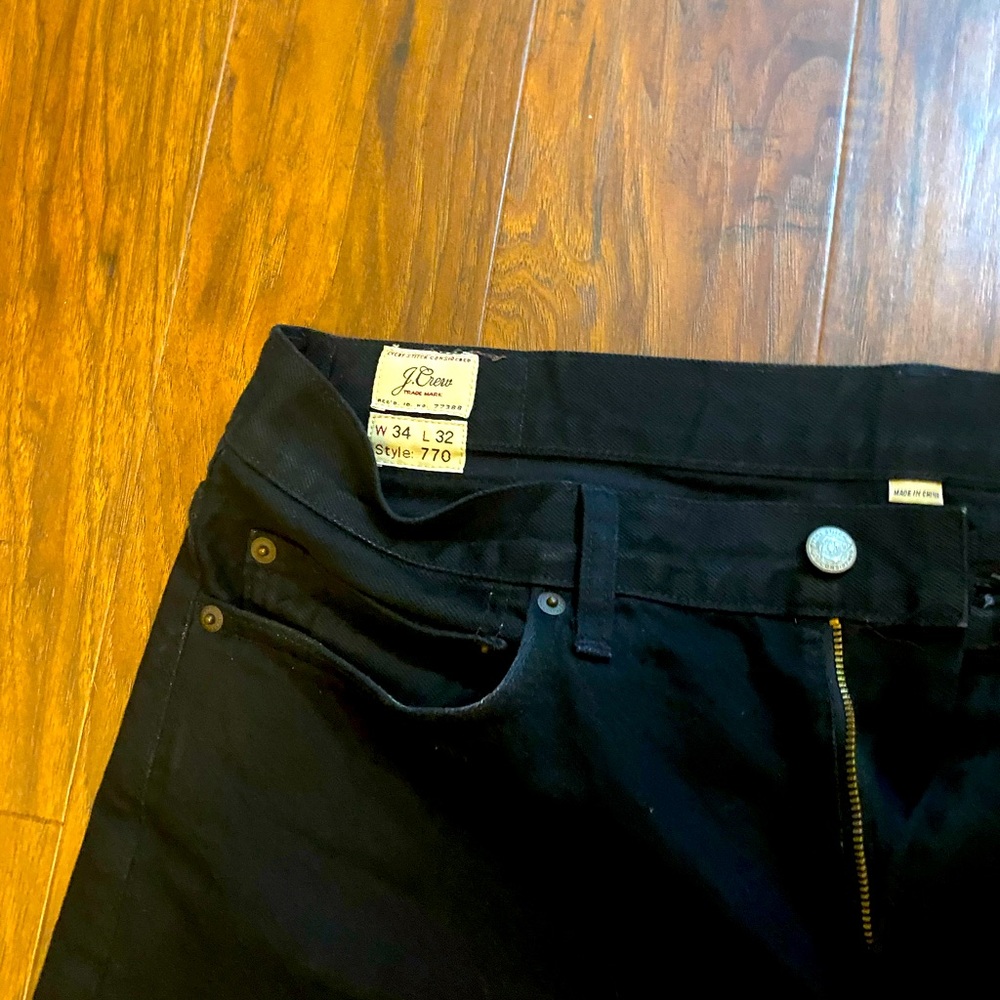 Mens Jcrew black denim pants